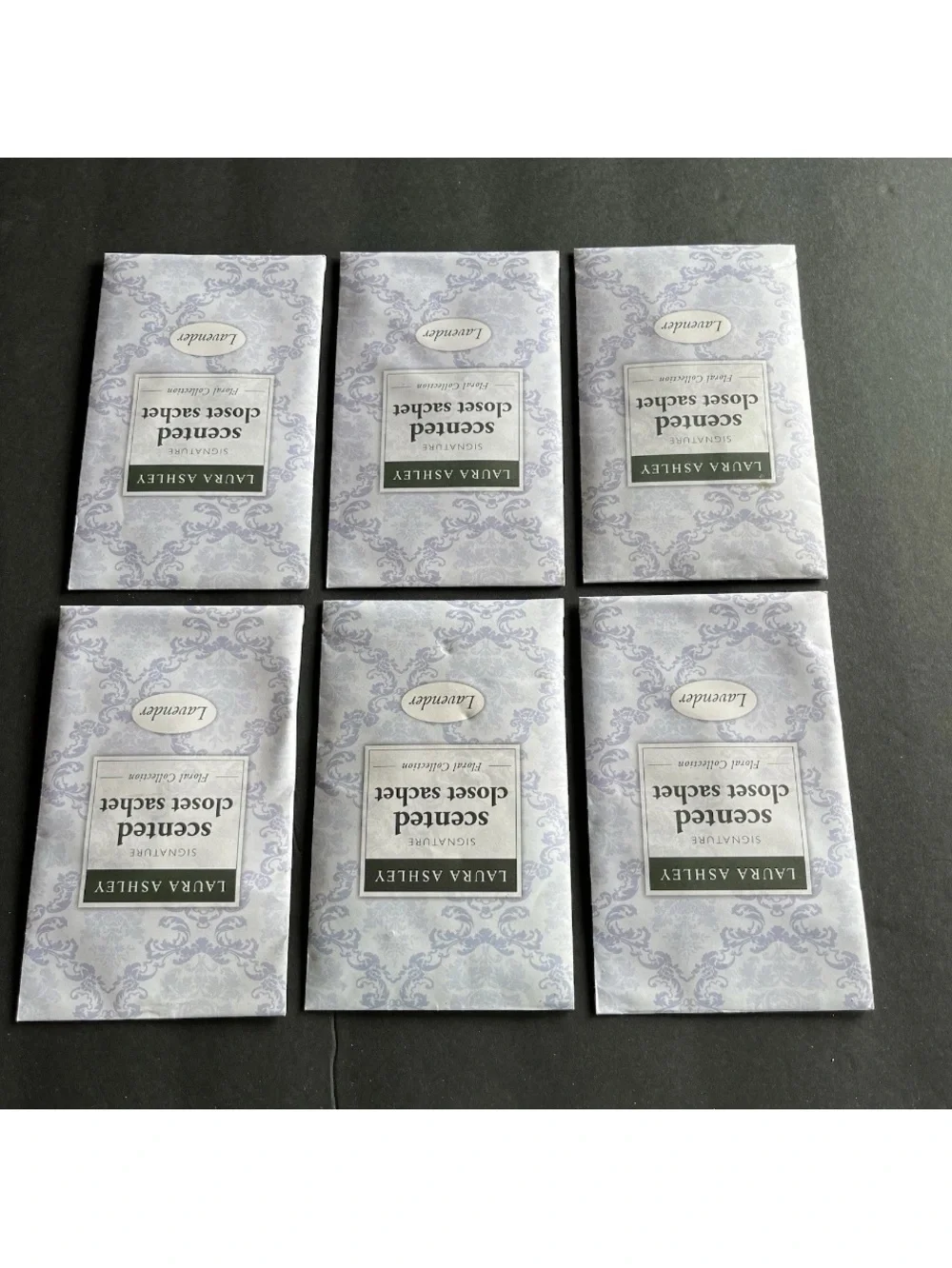 Laura Ashley Scented Closet Sachet Lavender Floral Collection 12 Sachets 2012
